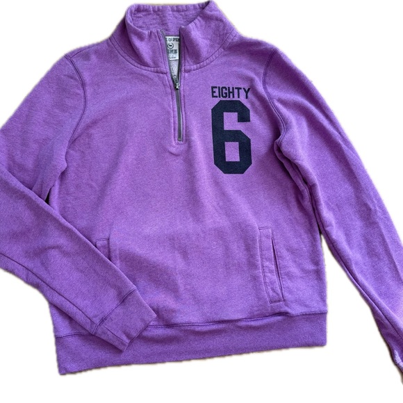 PINK Victoria's Secret Tops - Pink Victoria's Secret 1/4 Zip Purple Pullover